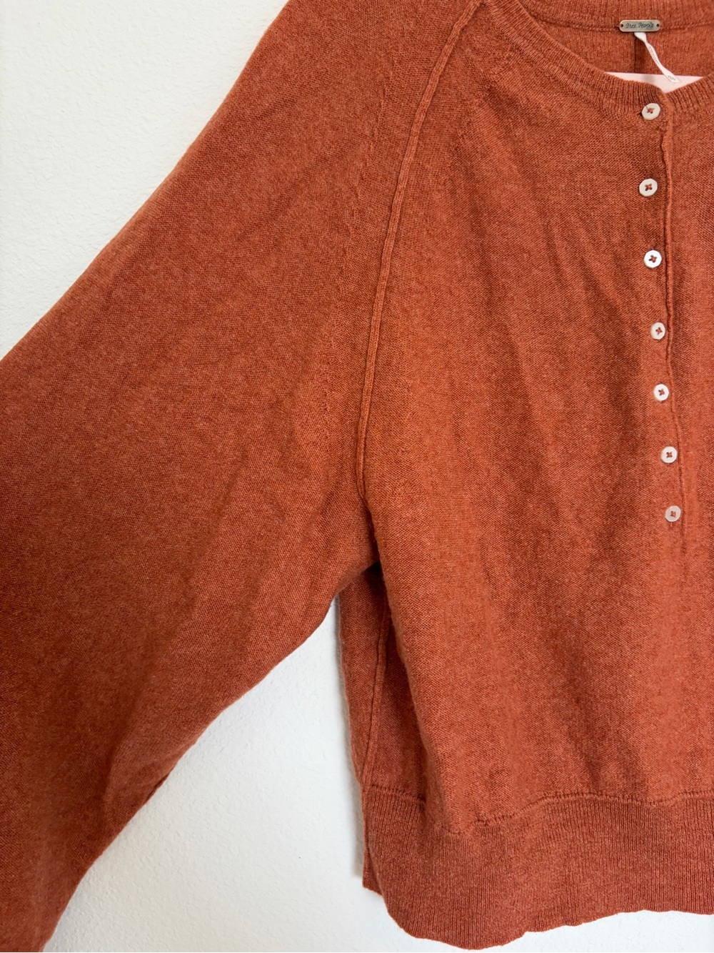 Free People Porta Cashmere Henley Sweater - Picture 7 of 9